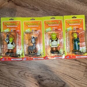Vintage Shrek 2 Bobble Heads (Full Set)
